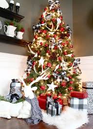 Black And White Buffalo Plaid Christmas Decor Buffalo Check Christmas Style Series The Happy Housie Cabin Christmas Christmas Tree Design Red Christmas Tree