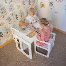 Oyoy kinder regenbogen stuhl aus bambus natur ca 33 5x52cm. Kindertisch Montessori Tisch Oder Stuhl Kinder Holz Tisch Etsy