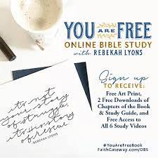 Free bible study guides online. You Are Free Online Bible Study Faithgateway