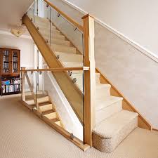 Oak and Glass Staircase - Neville Johnson