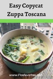 Easy Zuppa Toscana Olive Garden Copycat Recipe Flo S Favorites Recipe Copycat Recipes Olive Garden Recipes Zuppa Toscana