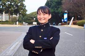 応援団の紅一点 美人団員いーじー 応援団 いー 人物写真