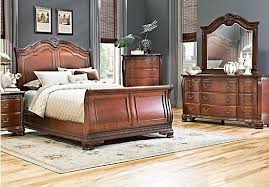 Cortinella Cherry 7 Pc Queen Sleigh Bedroom 1 955 00 Find Affordable Queen Bedroom Sets For You With Images Bedroom Sets Furniture King Sleigh Bedroom Set Bedroom Sets