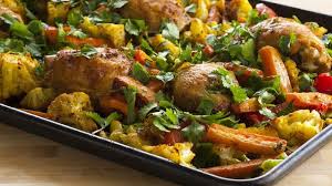 One Pan Curried Chicken Dinner Recipe Chicken Dinner Recipes Easy Chicken Dinners Chicken Dinner