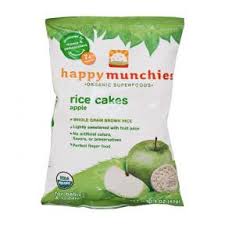 Food Artiste Happy Baby Happy Munchies Rice Cakes Apple 40g