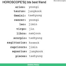 Bts Horoscopes Part 1 Army S Amino Bts Zodiac Signs Korean Words Learning Horoscope
