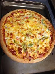Homemade Pizza Pan Ended Up Being Too Small I Misplaced My Stone But This Thing Turned Out Amazing R Food Homemade Pizza Food Food And Drink