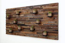 Wood Wall Art With Floating Wood Shelves 84 X40 X5 Made Of Reclaimed Barnwood Large Art Wood Wall Sculpture Rustic Wood Wall Decor Wood Plank Walls Wood Wall
