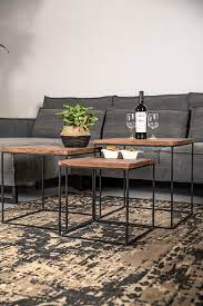 4.0 out of 5 stars 49. Coffee Table Set Austin Recycled Java Wood Iron Coffee Side Tables Henk Schram Meubelen