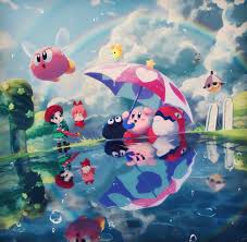 После дождика  Игровой арт (game art) :: Kirby :: Burnis (Kirby) ::  Bumber (Kirby) :: Waddle Dee :: Keke (Kirby) :: Gooey (Kirby) :: Galbo ( Kirby) :: Bronto Burt (Kirby) ::