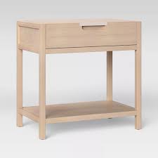 Porto Nightstand With Drawer Bleached Wood Project 62 Bleached Wood Wood Nightstand White Oak Nightstand