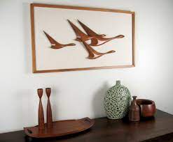 Mid Century Danish Modern Wall Art Large 3 Dimensional Piece 189 00 Via Etsy Modern Wall Art Modern Wall Danish Modern