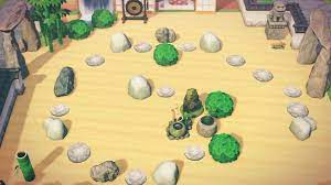 My Spiral Rock Garden Animalcrossing Garden Animals Rock Garden Animal Crossing Rock Garden