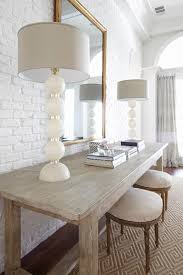 Exposed brick walls are a huge trend in home décor today, they make your space edgy, a bit industrial and totally chic. Living Room With White Brick Walls Transitional Living Room