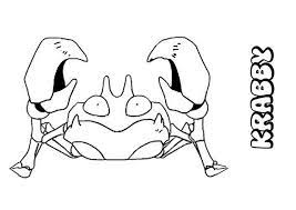 Krabby Pokemon Coloring Page Pokemon Coloring Pages Pokemon Coloring Pokemon Drawings