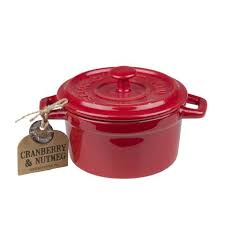 Bougie Parfumee Cocotte Rouge Cranberry My Home Collection Bougie Parfumee Pots En Ceramique Cocotte