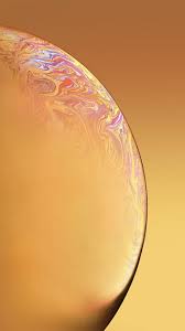Bg41 Apple Iphone Xs Space Official Art Yellow Bubble Iphone Wallpaper Ios Apple Wallpaper Iphone Original Iphone Wallpaper