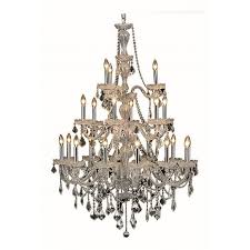 Elegant Lighting Giselle 38 21 Light Royal Crystal Chandelier V7890g38c Rc