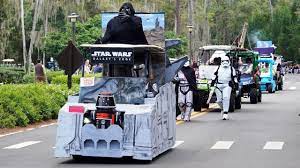 Fort Wilderness Christmas Golf Cart Parade 2021 Disney S Fort Wilderness Halloween Golf Cart Parade 2021 Including Star Wars Moana Themes Youtube