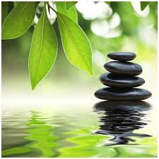 Image Tableau 3d Pierres Noires Sur L Eau Zen Fond Ecran Zen Photo Zen