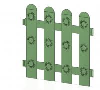 Then screwed the gutters to the front side of fence, opposite the support boards that run horizontally across the you could also use it for flowers. Picket 3d Models To Print Yeggi