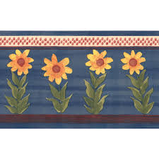 345,000+ vectors, stock photos & psd files. Yellow Flowers Royal Blue Floral Wallpaper Border Kids Design Roll 15 X 5 25 Walmart Canada
