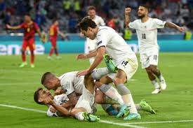 Euro 2020'de finalin adı bu akşam i̇ngiltere danimarka maçı sonrası belli olacak. Euro 2020 Quarter Final Highlights Belgium Vs Italy Italy Through To Semis