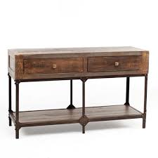 Dublin Accent Tables Sofa Table In Gold Jerome S Furniture Sofa Table Rustic Console Tables