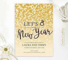 Printed New Years Eve Wedding Invitation With Rsvp Card Etsy Wedding Invitations Rsvp Sparkly Wedding Invitations New Years Eve Weddings