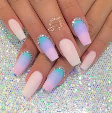 Add a sparkly accent nail on your ring finger and a dark blue accent nail on your pinky. 38 Pretty Coffin Ballerina Nails You Will Love Be Modish