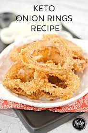 Keto Onion Rings Recipe Easy Keto Side Dish Yemek Tarifi Yemek Tarifleri Dusuk Kalorili Tarifler Gida