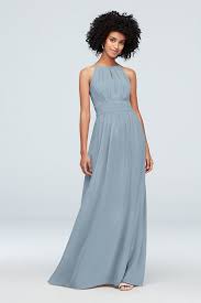 High Neck Chiffon Bridesmaid Dress With Keyhole F19953 F19953 99 00 Marryingdress Com High Neck Bridesmaid Dresses Bridesmaid Dresses Blue Bridesmaid Dresses