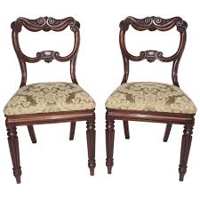 Pair Of George Iv Mahogany Chairs Chair Antique Chairs Period Furniture