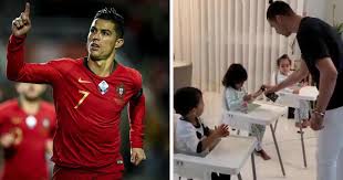 The baby got his exotic he was a gardener and earned not a lot. Cristiano Ronaldo Teaches His Children How To Wash Hands In Cute Video