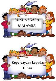 Rukun negara ilkelerinin formülasyonu, ulusal danışma konseyi'nin (majlis perundingan negara veya mapen) çabalarıydı. Rukunegara Malaysia Kepercayaan Kepada Tuhan Alphabet Preschool Malaysia Negara