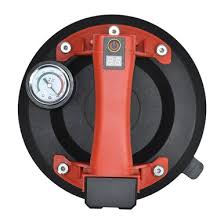 Red electric vacuum suction cup with digital display