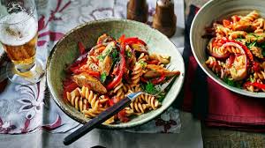 Stir in red wine and italian seasoning. Fusilli Recipes Bbc Food