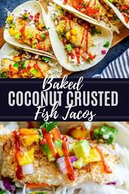 It does get much better than this fresh homemade coconut shrimp with that crisp coconut exterior and plump juicy shrimp interior. Baked Coconut Crusted Healthy Fish Tacos Erhardts Eat