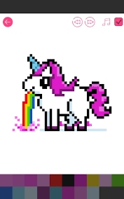 Pin By Alivia On Adorable Animals Pixel Art Unicorn Pictures My Drawings