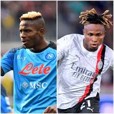 UEFA CL: Osimhen, Chukwueze, other Super Eagles talents
