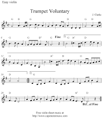 Free Sheet Music Scores Trumpet Voluntary Free Violin Sheet Music Notes Sheet Music Notes Violin Sheet Free Violin Sheet Music