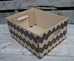 A great project to keep your things organized! Simple Diy Storage Box Using Denim Ikea Pingla Hack Pillar Box Blue