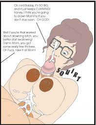 Peggy Hill just don't know how to make Bobby to stop cumming on her! – King  Of The Hill Porn