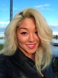 Long blonde grey hair with waves and a cool hair cut. Pin On Hair