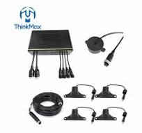 Waterproof Sleek Display Wireless Reversing Radar for Trucks Buses 0.3~4.0m  Detection Range 12V-24V Compatible Towable Trailers