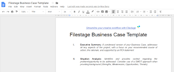 This Business Case Template Takes Your Projects To The Next Level Filestage Blog