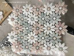 Pakkaus ja lataaminen valkoisesta marmorista daisy flower mosaic tile. Mixed Color Daisy Flower Pattern Design Marble Mosaic Tiles Bathroom Kitchen Wall Backsplash Panels China Multicolor Mosaic Tile Daisy Flower Mosaic Made In China Com