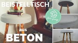 Beistelltisch Betontisch Selber Bauen Diy Tisch Aus Beton Beton Betontisch Diy Tisch Rustikale Wohnzimmermobel