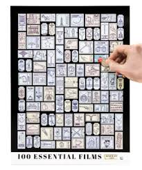I haven't scratched off the squares yet as it will create big mess of silvery gunge. Essential Film Scratch Off Chart A Poster For Movies With Scratch Off Foil