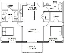 2 bedrooms house plans are the perfect living spaces for small families 2 bedroom house plans are apt for various types of people like a newly married couple or a retired couples. 36x24 House 2 Bedroom 2 Bath 864 Sq Ft Pdf Floor Plan Etsy Guest House Plans Tiny House Floor Plans Small House Floor Plans